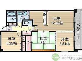 大阪府茨木市西田中町（賃貸マンション3LDK・2階・65.84㎡） その2