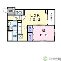 大阪府茨木市東太田2丁目（賃貸アパート1LDK・3階・42.30㎡） その2