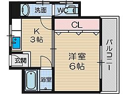 第2椿マンション 3階/-