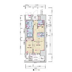 JR東海道・山陽本線 千里丘駅 徒歩3分の賃貸マンション 12階1LDKの間取り