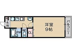 ステュディオリヴァージュ 1Kの間取図画像