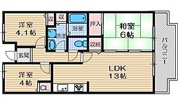 エクセラージュ茨木南 3LDKの間取図画像