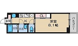 リブリ・フルール千里丘 1Kの間取図画像