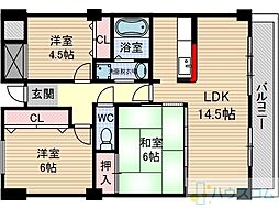 メゾン・プルミェール 3LDKの間取図画像