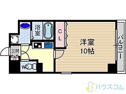 ヴィル・ド・レーブ 1Kの間取図画像
