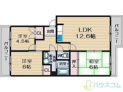 千里サザンテラス 3LDKの間取図画像