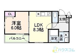 ウインドコート上本町 2階