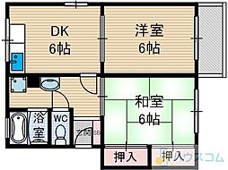エクセル小西D棟 1階/-