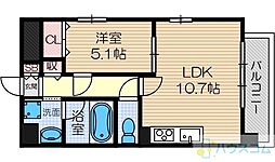 セリーゼウエスト 1LDKの間取図画像