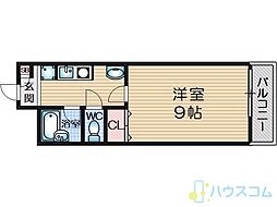 ステュディオリヴァージュ 1Kの間取図画像