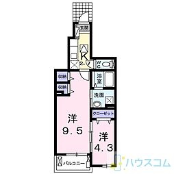 グレース寿 2Kの間取図画像