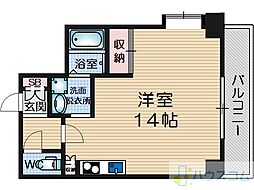 NSビル ワンルームの間取図画像