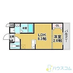 リアコート千里丘1NORTH 2階