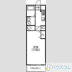 チェリーコート小野原 1Kの間取図画像