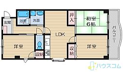 ノーブルハイム玉櫛 3LDKの間取図画像