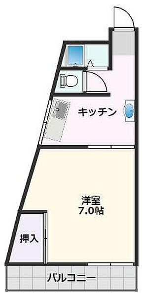 近畿ビル 303｜大阪府摂津市千里丘2丁目(賃貸マンション1K・3階・22.00㎡)の写真 その2