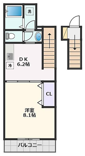 グランデ花水木 205｜大阪府摂津市千里丘東5丁目(賃貸マンション1DK・2階・35.53㎡)の写真 その2