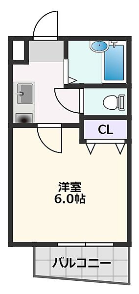 ウェル千里 305｜大阪府吹田市五月が丘北(賃貸マンション1K・3階・18.25㎡)の写真 その2