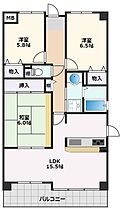 メゾンクレール  ｜ 大阪府吹田市佐井寺1丁目3-11（賃貸マンション3LDK・3階・81.58㎡） その2