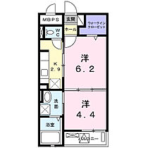 ジェルメ 203 ｜ 大阪府摂津市鳥飼本町5丁目3-4（賃貸マンション1LDK・2階・34.80㎡） その2