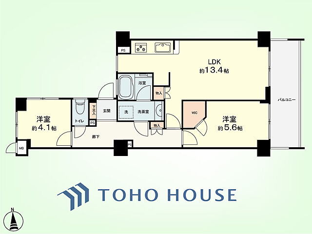 間取り マートルコート調布第2 3階/-