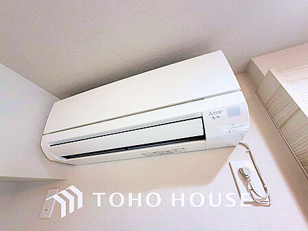エアコン付きで夏は涼しく、冬は温かい空間に