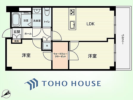 2LDK 間取り
