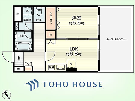 1LDK 間取り