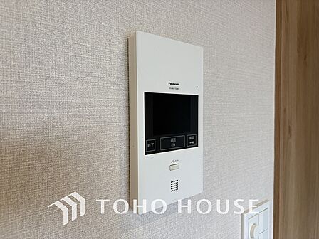 来客が一目でわかるモニター付きインターホン