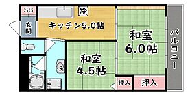 ハイツ井  ｜ 兵庫県神戸市灘区岸地通３丁目（賃貸マンション2K・2階・37.00㎡） その2