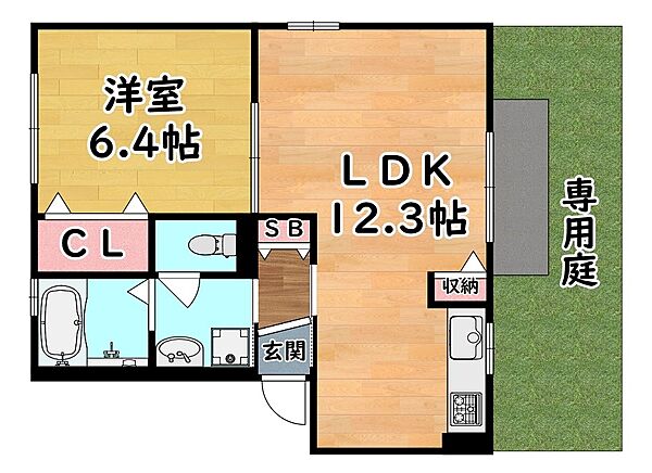 兵庫県神戸市灘区六甲町３丁目(賃貸アパート1LDK・2階・42.88㎡)の写真 その2