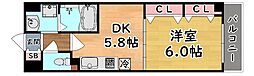 エスペランサ御影2 1DKの間取図画像