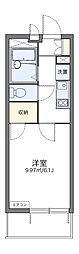 レオパレストライズ2 1Kの間取図画像