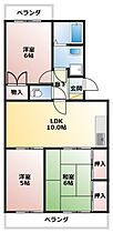 トワコート西焼津 203 ｜ 静岡県焼津市小屋敷（賃貸マンション3LDK・2階・60.12㎡） その2