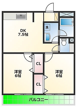 フレンズ浜通A_間取り_0