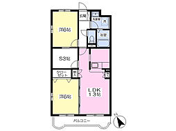 Estate山王 2SLDKの間取図画像