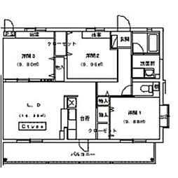 SVASTA 3LDKの間取図画像