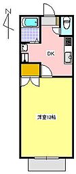 フローレンス光陽 1Kの間取図画像
