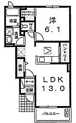 サンリットハウス 1LDKの間取図画像