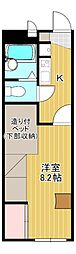 PAL 1Kの間取図画像
