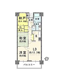 間取図画像 2SLDK