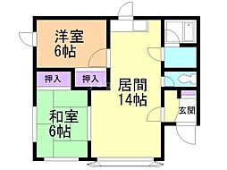 間取図画像 2LDK