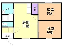 元気ハイツ 2階/-