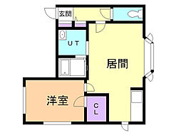 IMKハウス 1LDKの間取図画像
