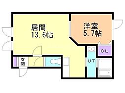 間取図画像 1LDK