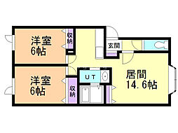 間取図画像 2LDK