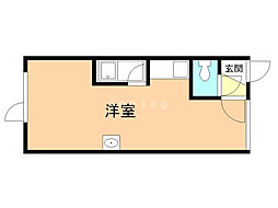ハイツグローリアスB 1DKの間取図画像