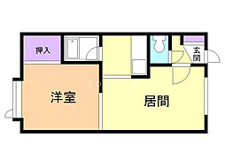 グランドハウスB 2階