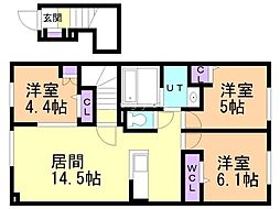 間取図画像 3LDK