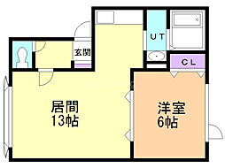間取図画像 1LDK